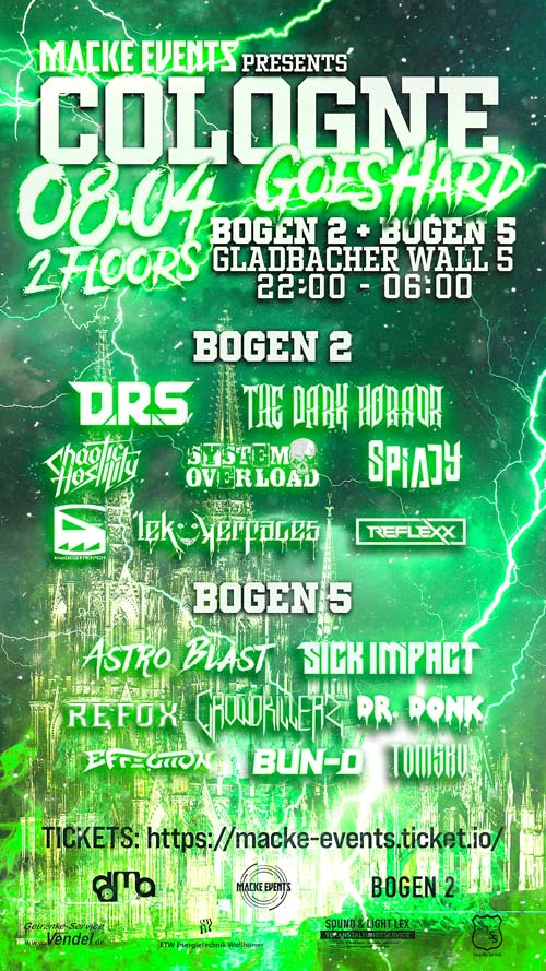 Cologne goes Hard vol2 Lineup